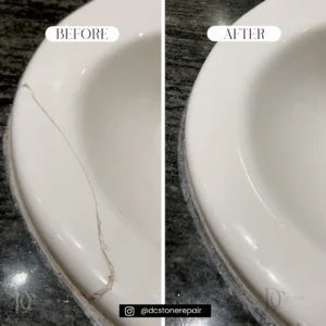 Say goodbye to cracks with our professional stone repair service!